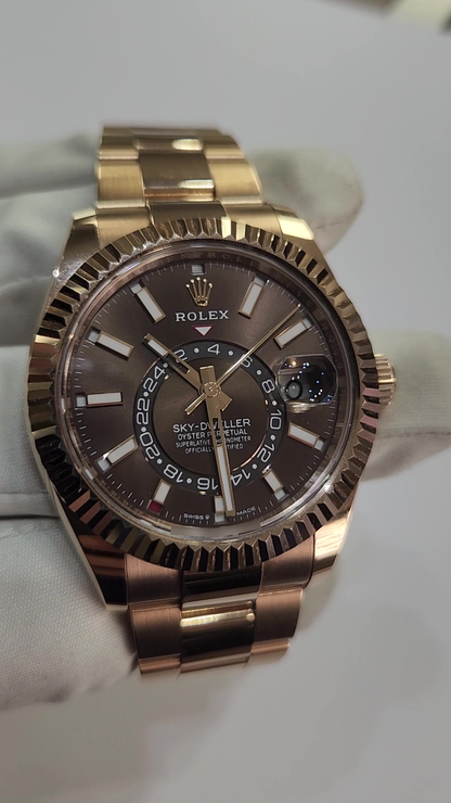 Rolex Sky-Dweller stock 55780 Front from vendor video