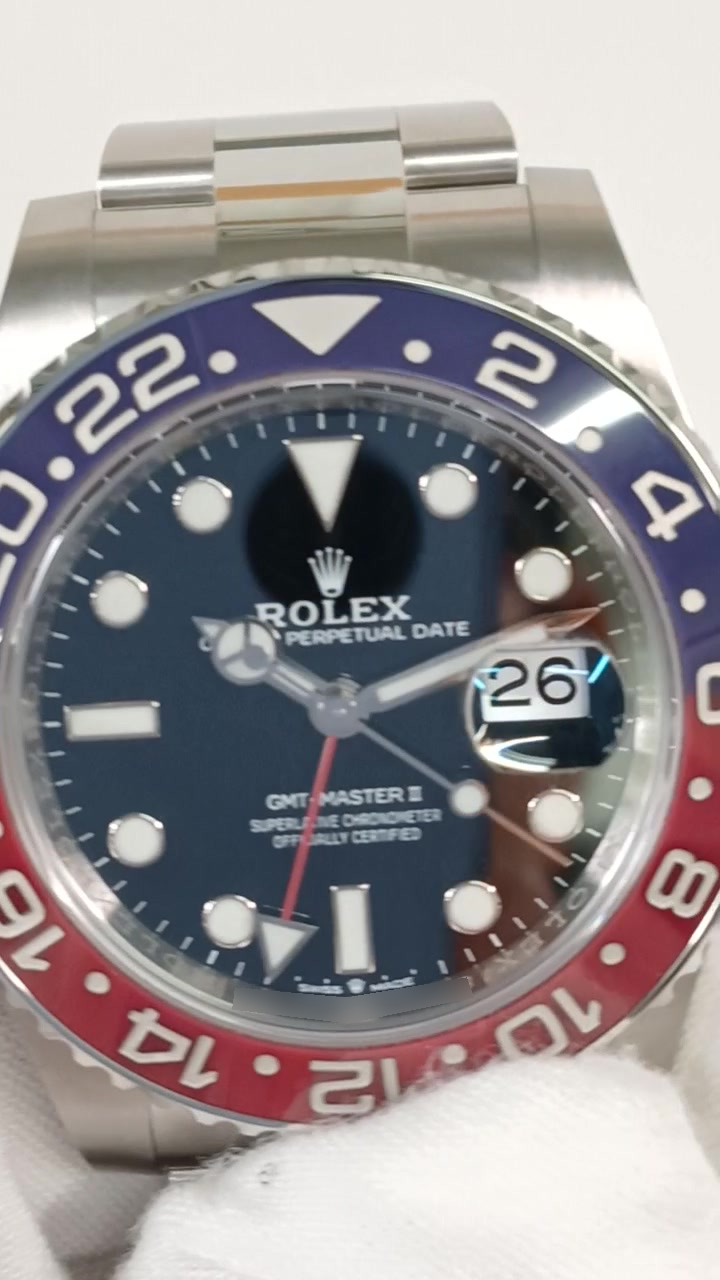 Rolex 126710BLRO stock 56557 Front from vendor video