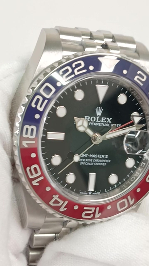 Rolex 126710BLRO stock 57209 Front from vendor video