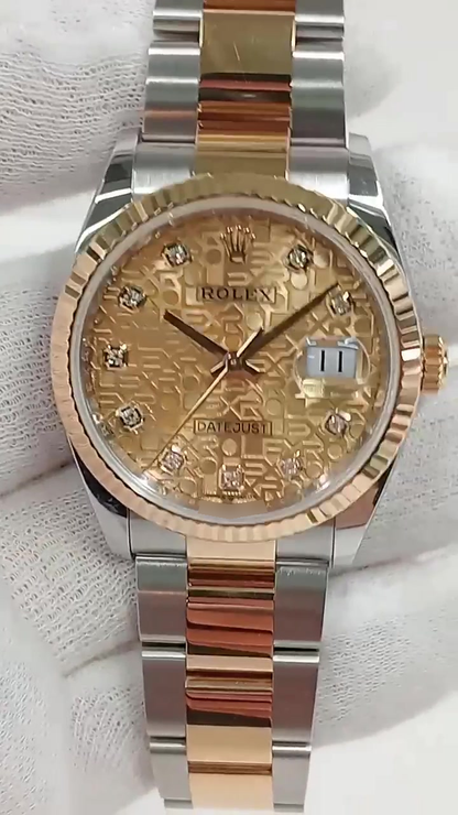 Rolex Datejust stock 58946 Front from vendor video