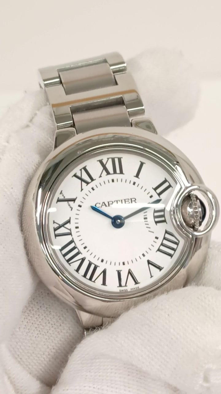 Cartier Ballon Bleu stock 60772 Front from vendor video