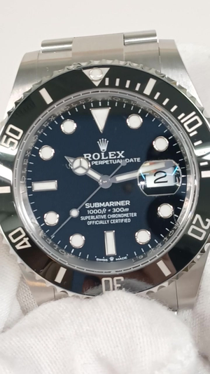 Rolex Submariner Ref 126610LN stock 61275 Front from vendor video