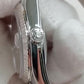 Rolex Datejust 36mm Steel and White Gold — Crown side; stock 62548
