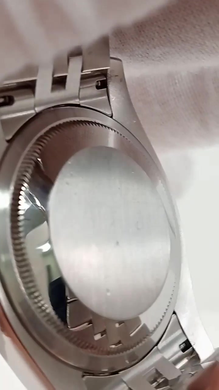 Rolex Datejust 36mm Steel and White Gold — Caseback; stock 62548
