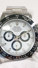 Rolex Daytona Steel Ceramic Bezel — Front; stock 63481