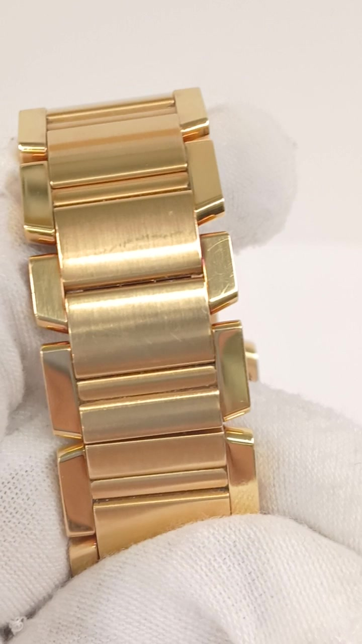 Cartier Tank Francaise stock 63876 Bracelet from vendor video