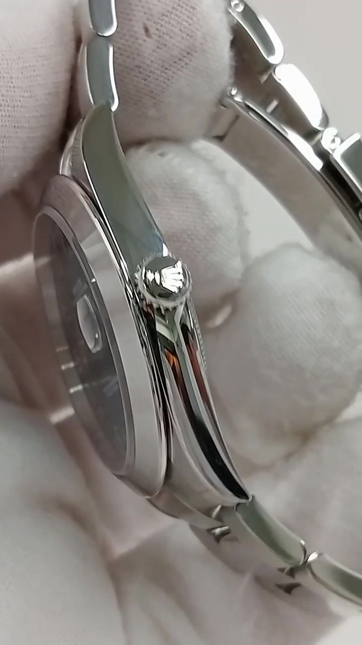 Rolex Datejust stock 63893 Crown side from vendor video