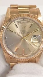 Rolex 18238 stock 64097 Front from vendor video