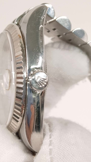 Rolex 116234 stock 64144 Crown side from vendor video