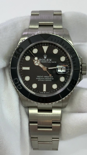 Rolex Yacht-Master Titanium Ref. 226627 stock 64381 Front from vendor video