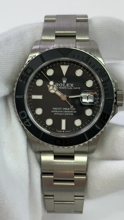 Rolex Yacht-Master Titanium Ref. 226627 stock 64381 Front from vendor video