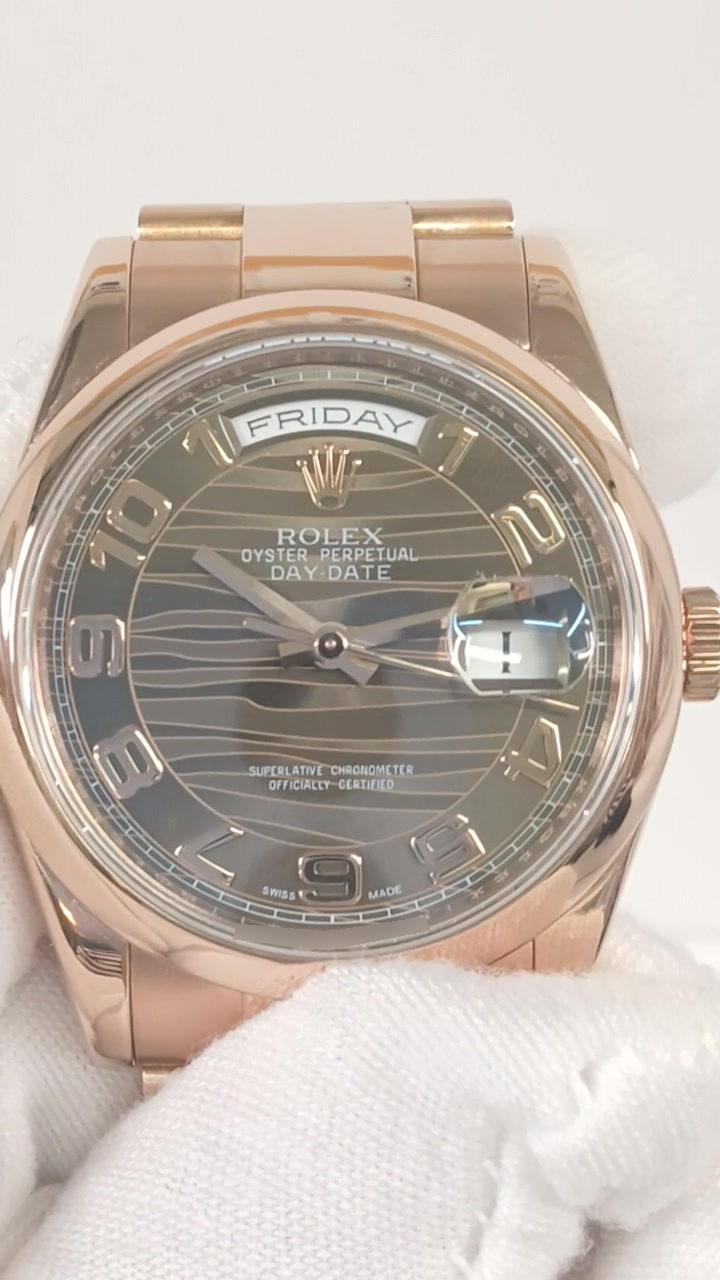 Rolex 118205 stock 64802 Front from vendor video