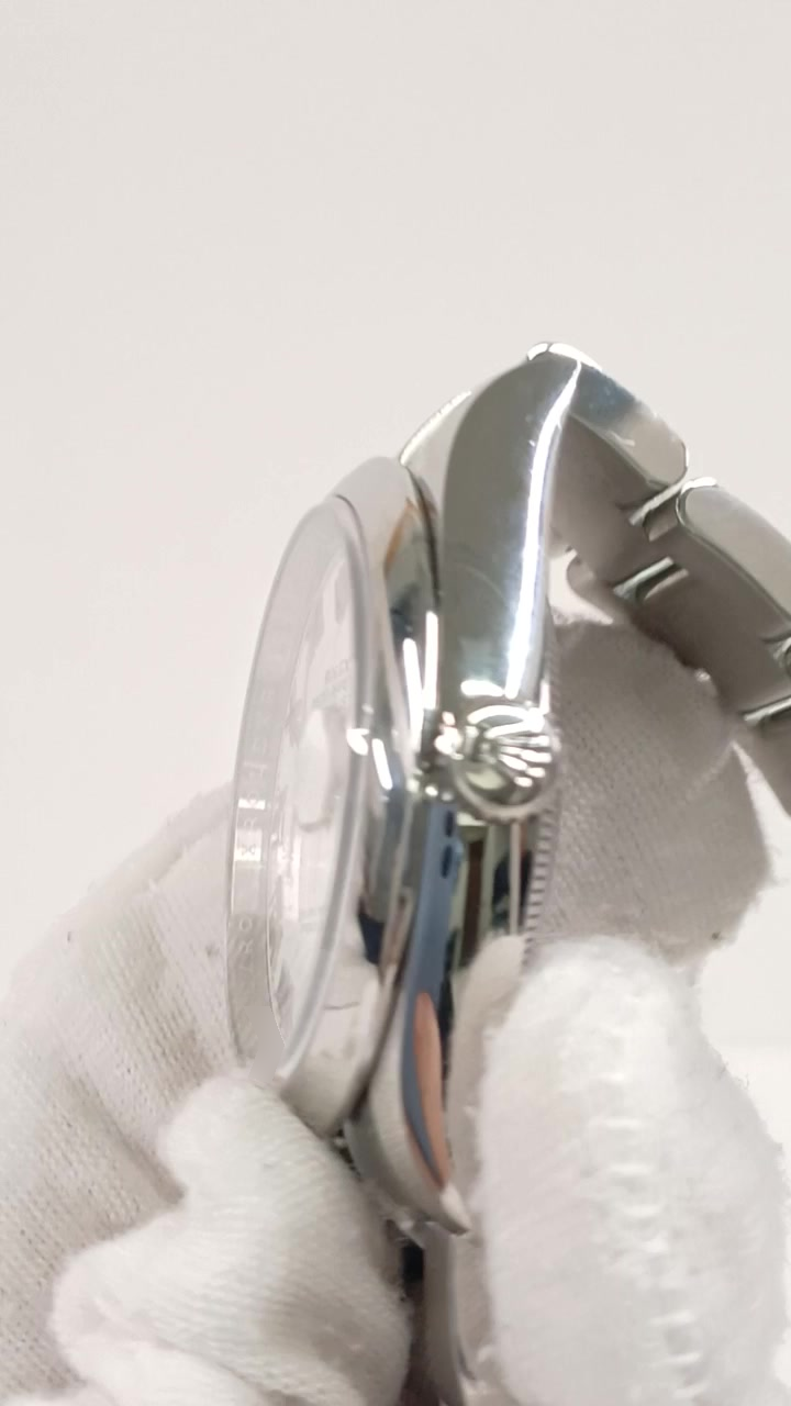 Rolex Datejust stock 66656 Crown side from vendor video