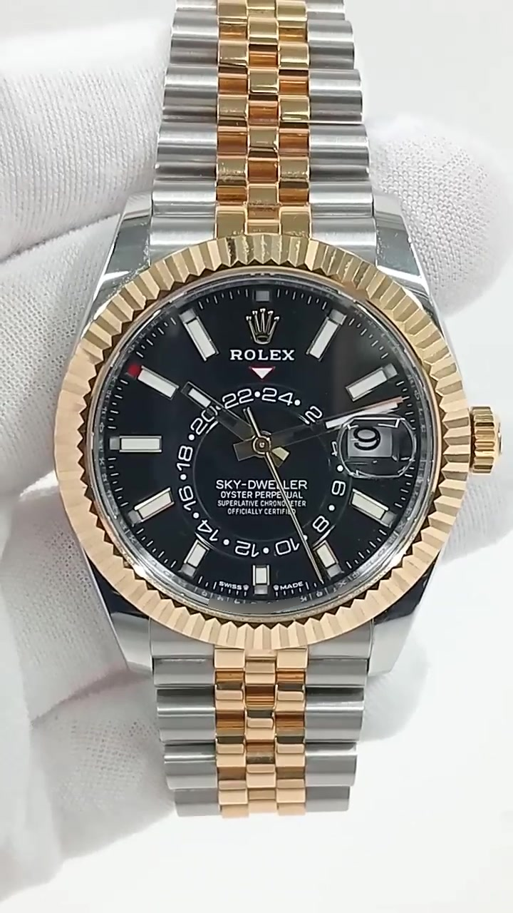 Rolex Sky-Dweller Ref. 336933 stock 67032 Front from vendor video