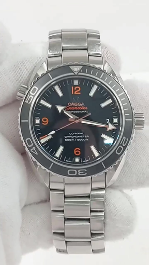 Omega Planet Ocean stock 67688 — Front from vendor video