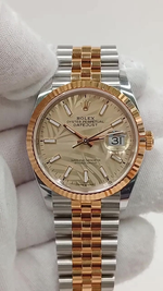 Rolex Datejust stock 67704 Front from vendor video