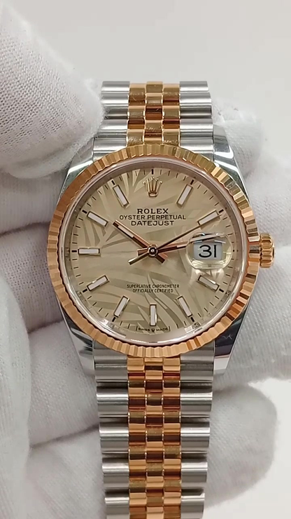 Rolex Datejust stock 67704 Front from vendor video