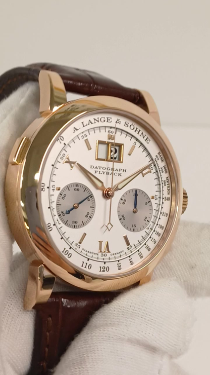 Lange Datograph stock 67748 Front from vendor video