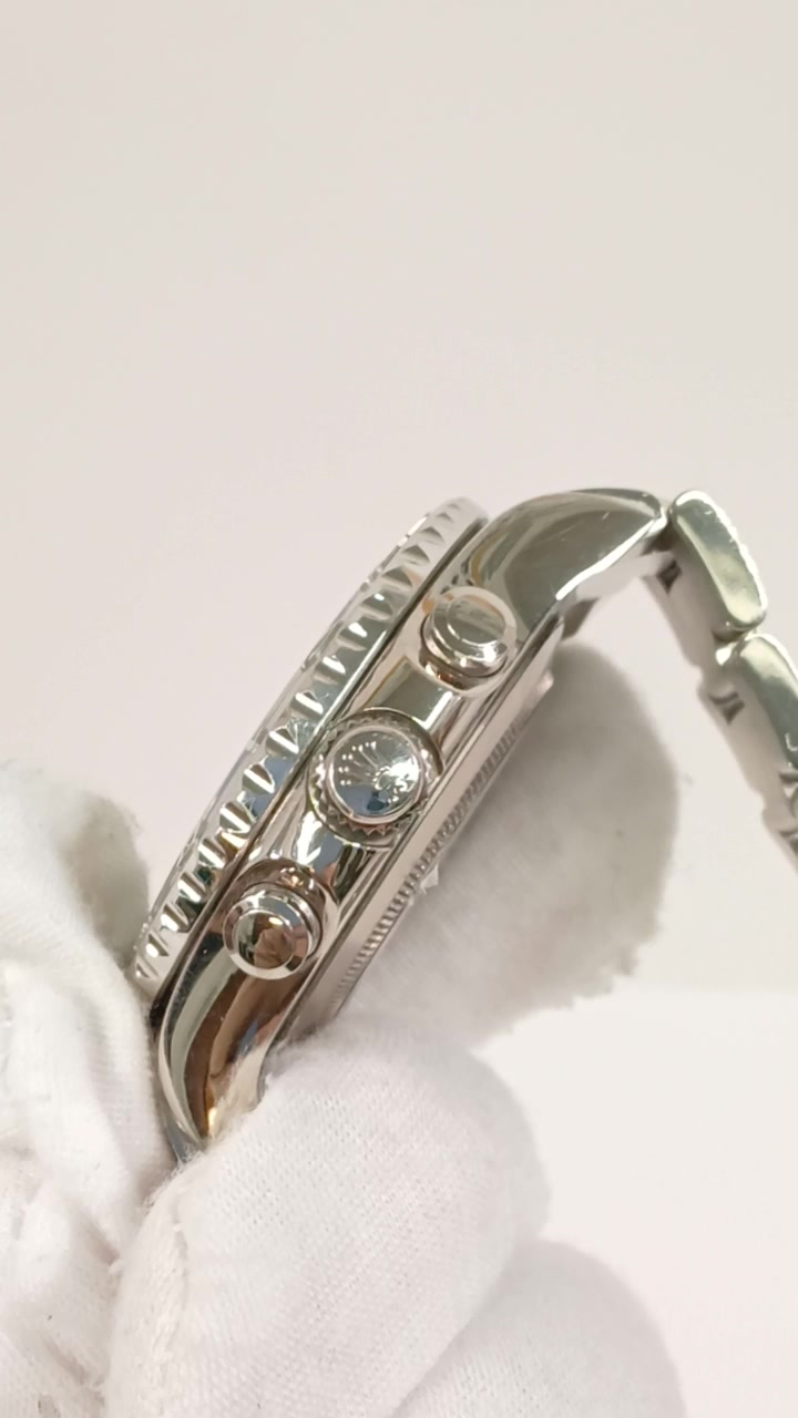 Rolex Yacht-Master II stock 68161 — Crown and pushers from vendor video