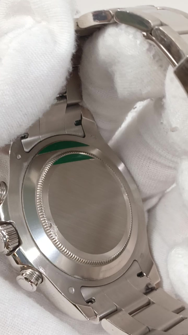 Rolex Yacht-Master II stock 68161 — Caseback from vendor video