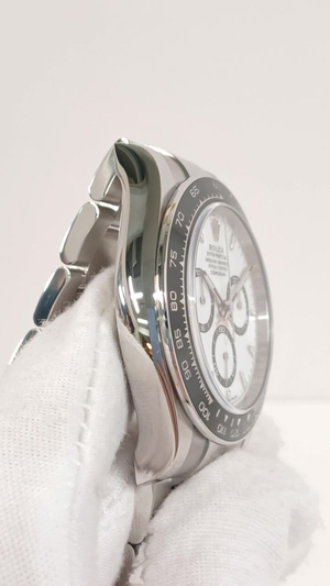 Rolex Daytona stock 69360 Case side from vendor video