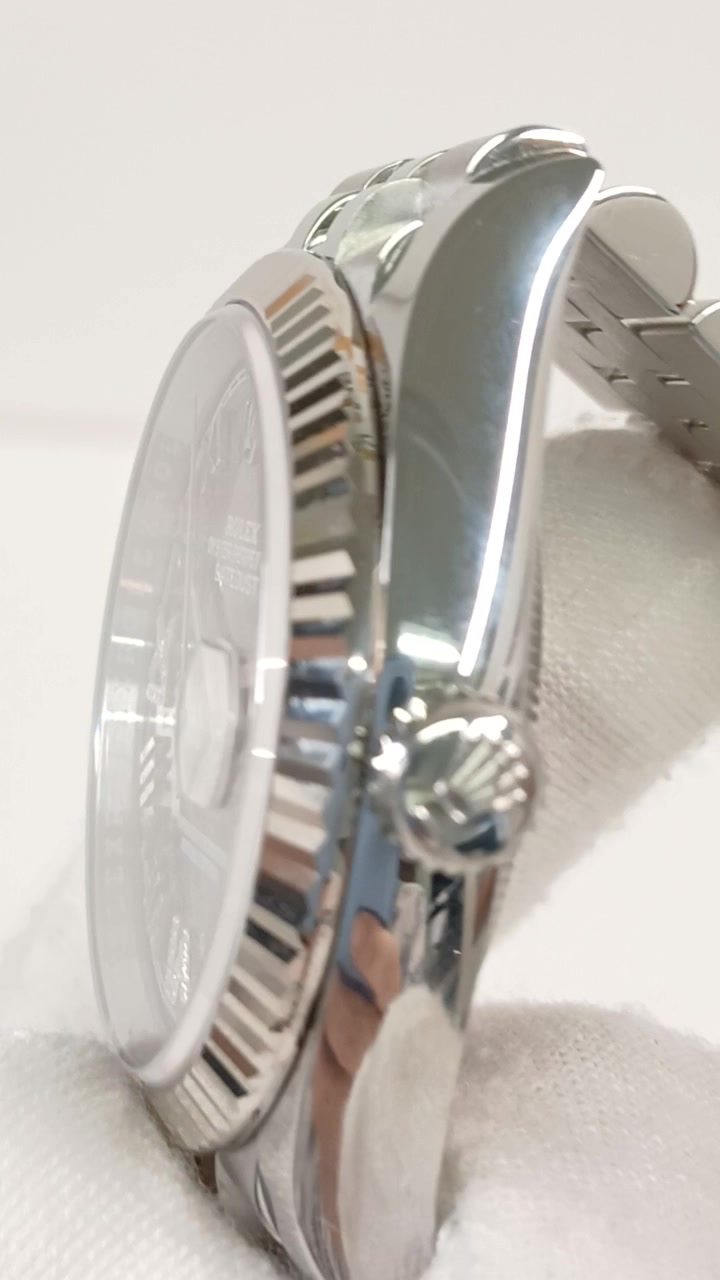 Rolex 126234 stock 69625 Crown side from vendor video