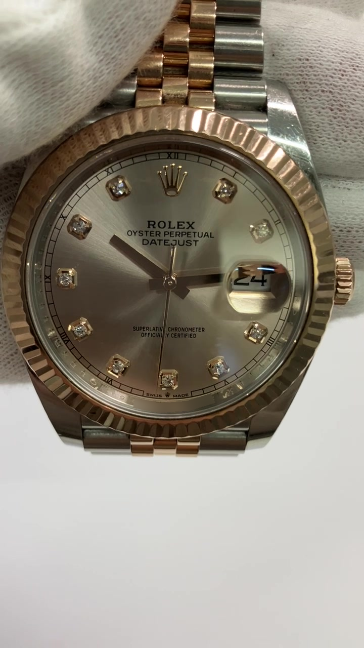 Rolex Datejust stock 70914 Front from vendor video
