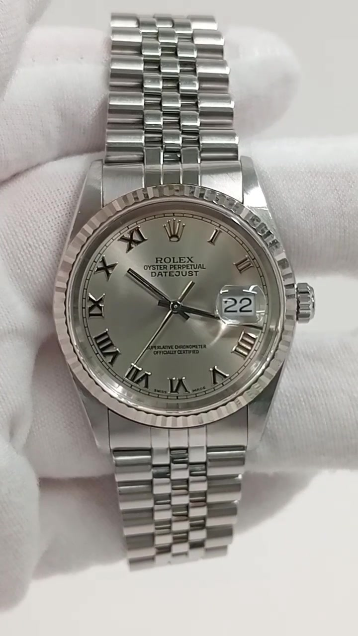 Rolex Datejust Ref 16234 stock 71992 Front from vendor video