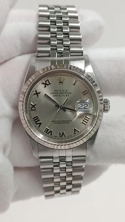 Rolex Datejust Ref 16234 stock 71992 Front from vendor video