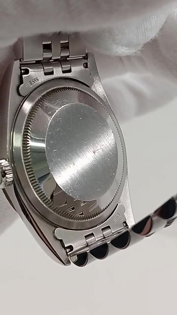 Rolex Datejust Ref 16234 stock 71992 Caseback from vendor video