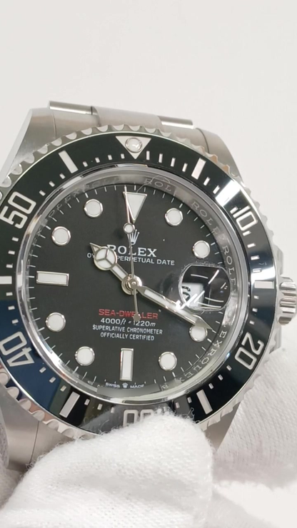 Rolex Sea-Dweller stock 72653 Front from vendor video