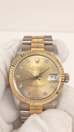 Rolex stock 72707 Front from vendor video