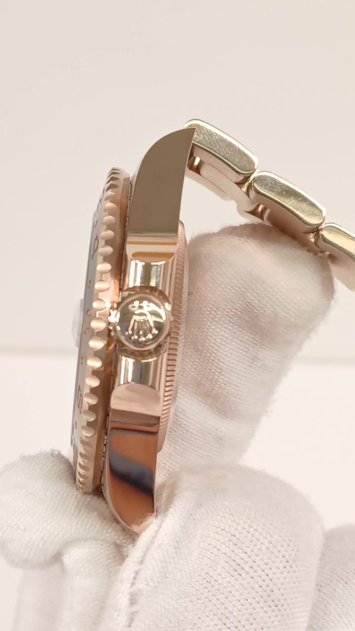 Rolex 126715CHNR stock 73024 Crown side from vendor video