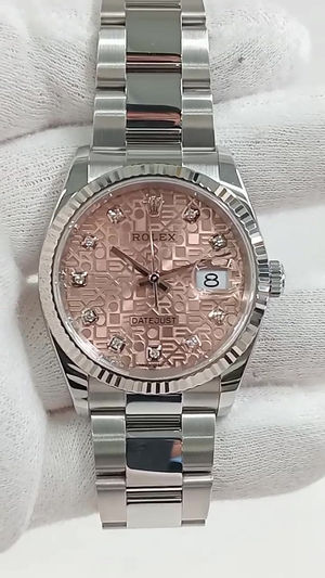 Rolex Datejust stock 73121 Front from vendor video