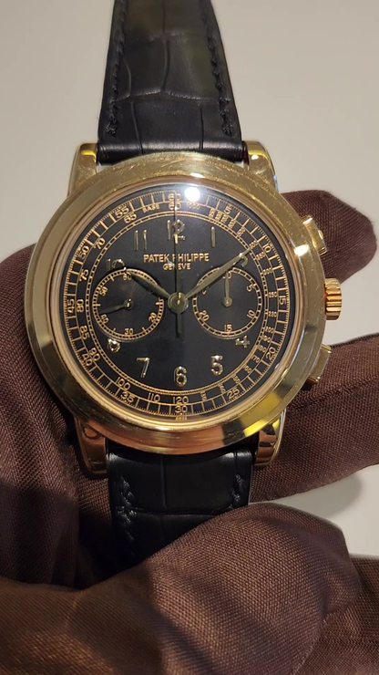 Patek Philippe Chronograph stock 73556 — Front from vendor video
