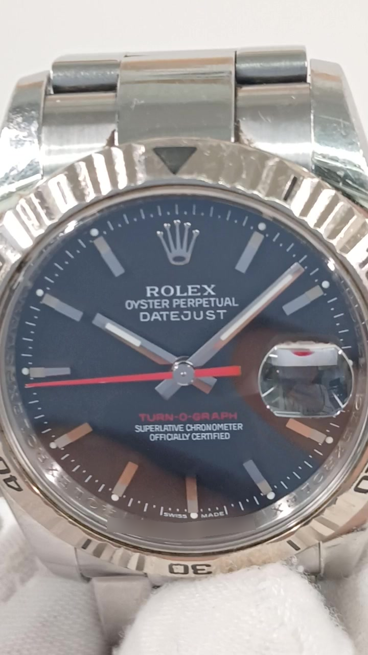 Rolex 116264 stock 74558 Front from vendor video