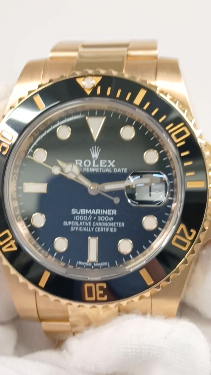 Rolex 116618LN stock 74788 Front from vendor video
