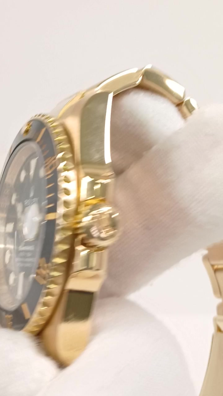 Rolex 116618LN stock 74788 Crown side from vendor video