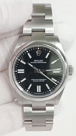 Rolex Oyster Perpetual Ref 134300 stock 75406 Front from vendor video