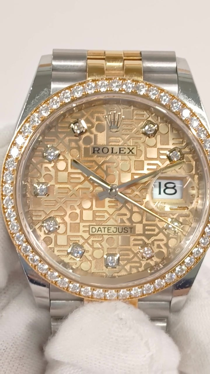 Rolex 126283RBR stock 75802 Front from vendor video