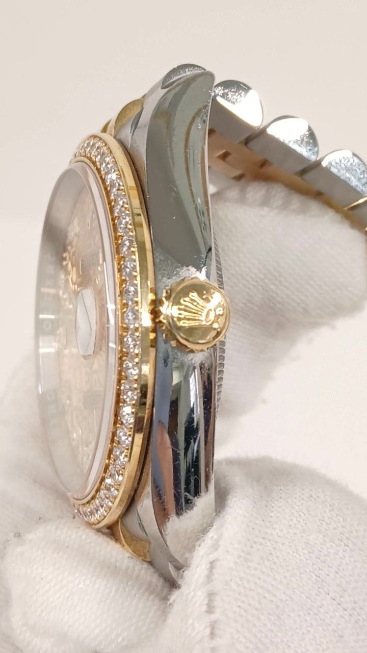Rolex 126283RBR stock 75802 Crown side from vendor video