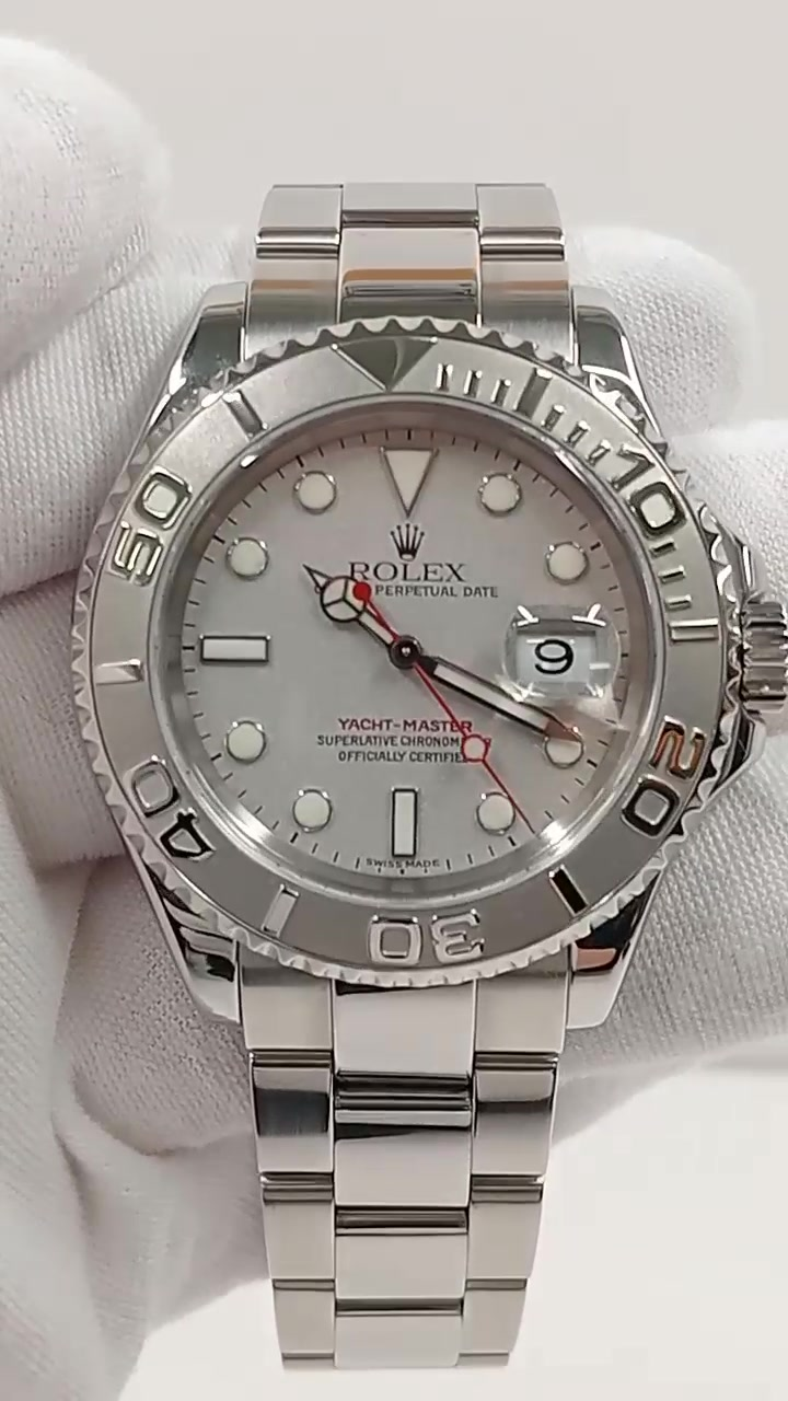 Rolex Yacht-Master Ref. 16622 stock 76834 Front from vendor video