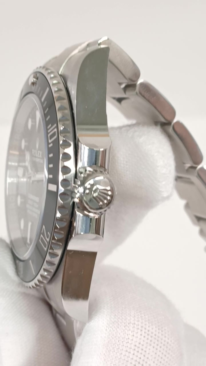 Rolex 124060 stock 78617 Crown side from vendor video