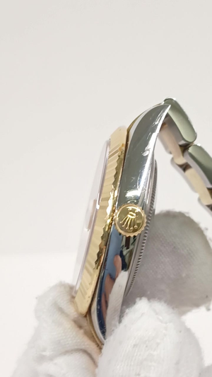 Rolex Datejust stock 80814 Crown side from vendor video