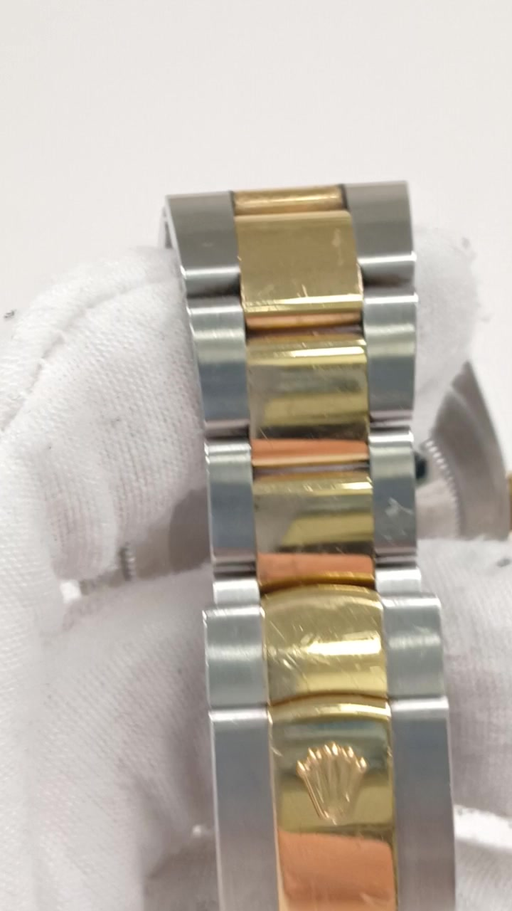 Rolex Datejust stock 80814 Clasp and bracelet from vendor video