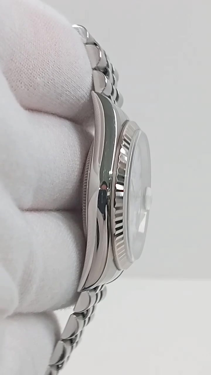 Rolex Datejust Ref 16234 stock 81305 Case side from vendor video