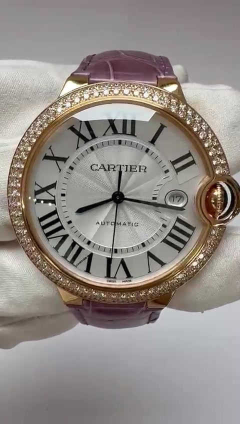Cartier Ballon Bleu stock 82319 — Front from vendor video