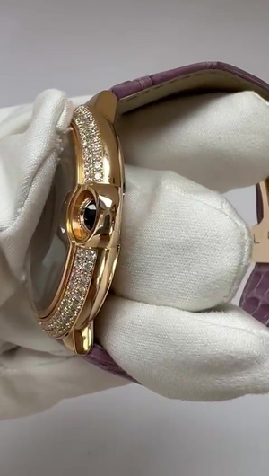 Cartier Ballon Bleu stock 82319 — Crown side from vendor video