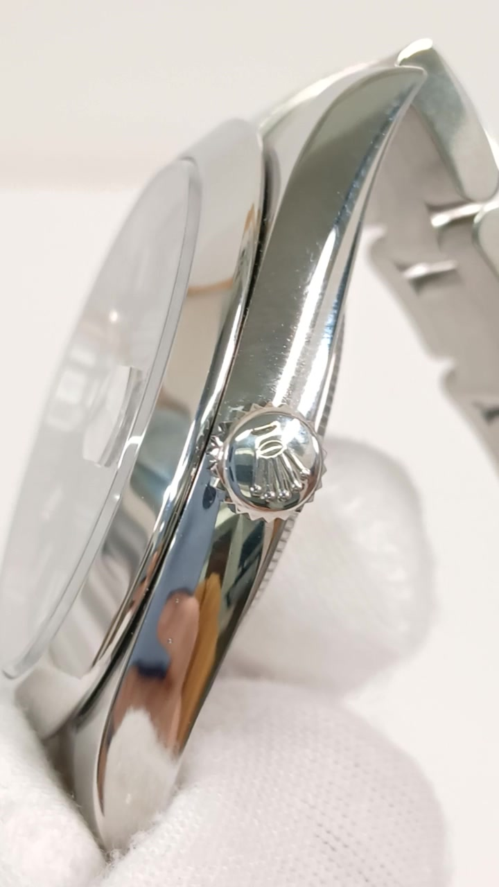 Rolex 126300 stock 82610 Crown side from vendor video