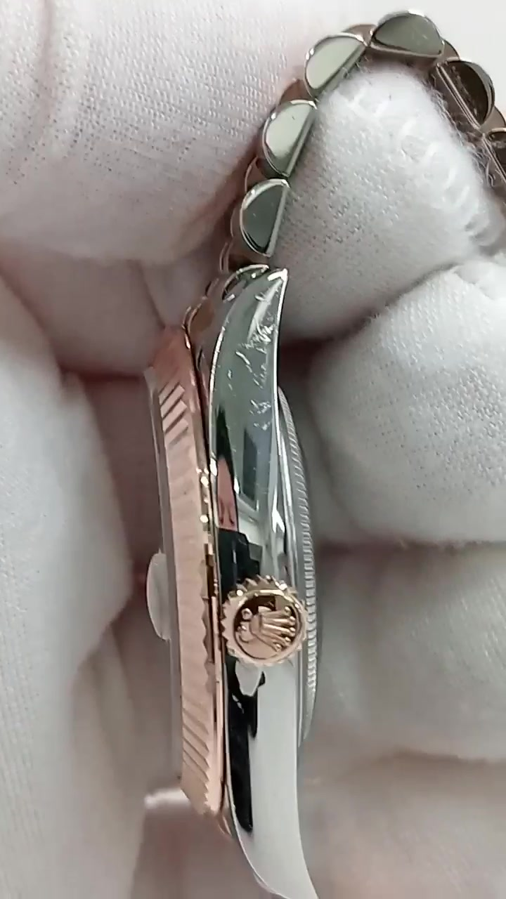 Rolex Datejust stock 84900 Crown side from vendor video